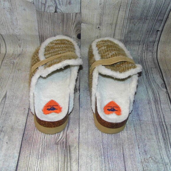 ROCKET DOG Artic Clog Tan/Faux Fur Slip On Clogs Womens Size 8 - Picture 5 of 7